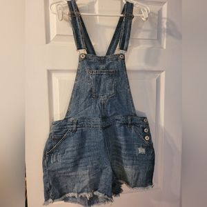 Vanilla Star Jean Shortalls, size XL
